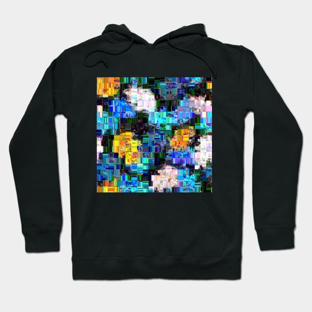 Autumn Style Glitch Mosaic Quilt Hoodie by terrybain